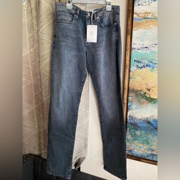 Frame L'homme Jeans Men's 31W 31L Blue Jeans Mid Rise Slim Fit Denim Pants Sz 31 - Picture 1 of 16
